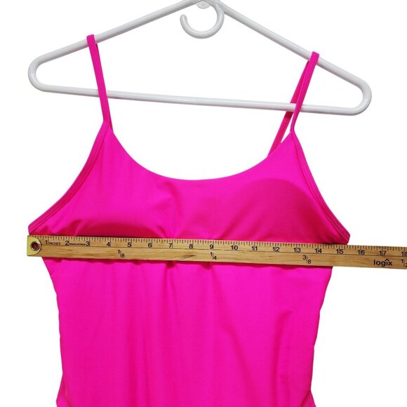 Hot Pink Womens One-Piece Swimsuit With Adjustable Straps Size Large - Picture 5 of 9